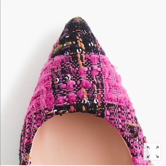 J. CREW Colette d’Orsay pumps. Pink tweed. - Picture 2 of 8